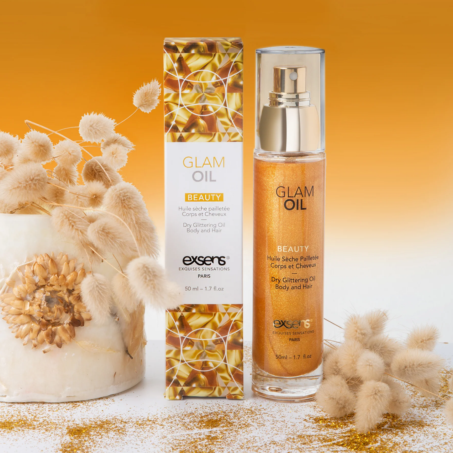 Glam Oil with Glitter